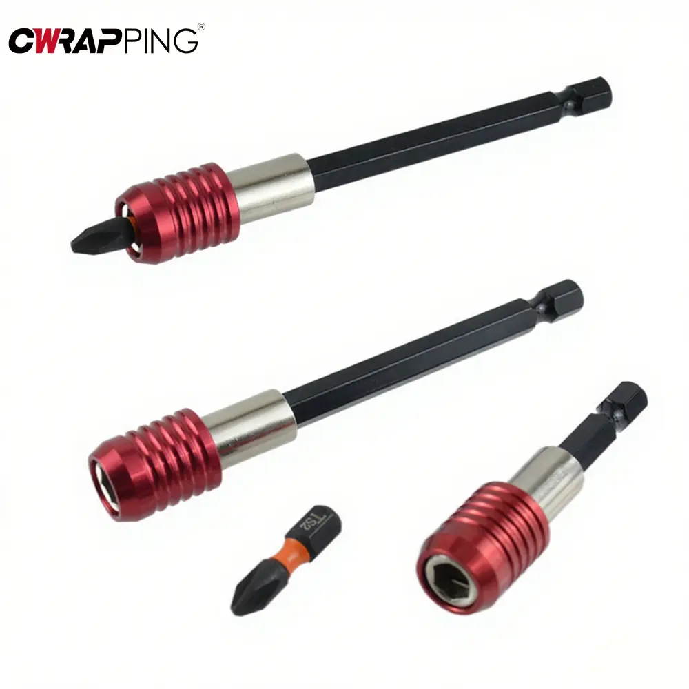 Hexagonal Handle Screwdriver Extension Rods 3Pcs Quick Release Self-locking 60/100/150mm for Home Repair DIY Mechanical Tools