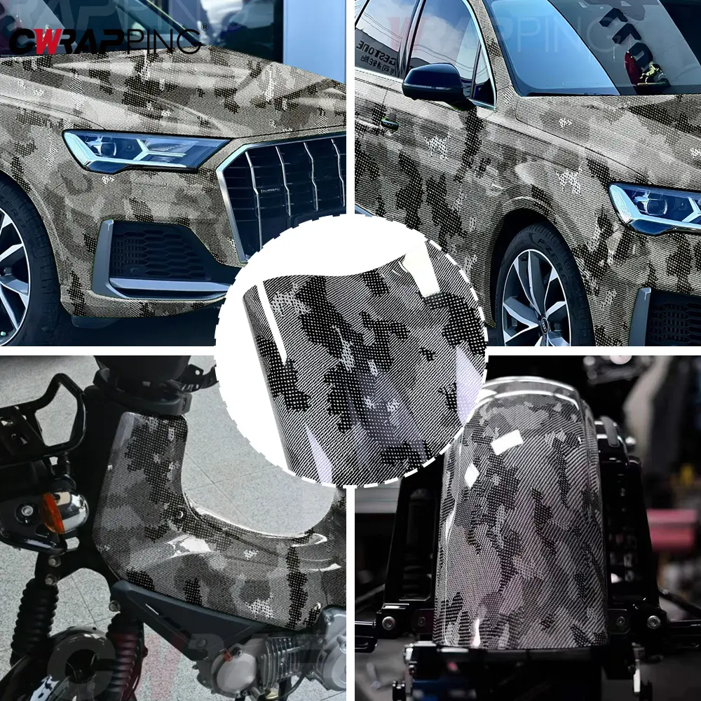 Car Sticker For Cars Waterproof Carbon Fiber Wrap Protective Film Automobile Body Packaging Tool Auto Film Cover Car Accessories