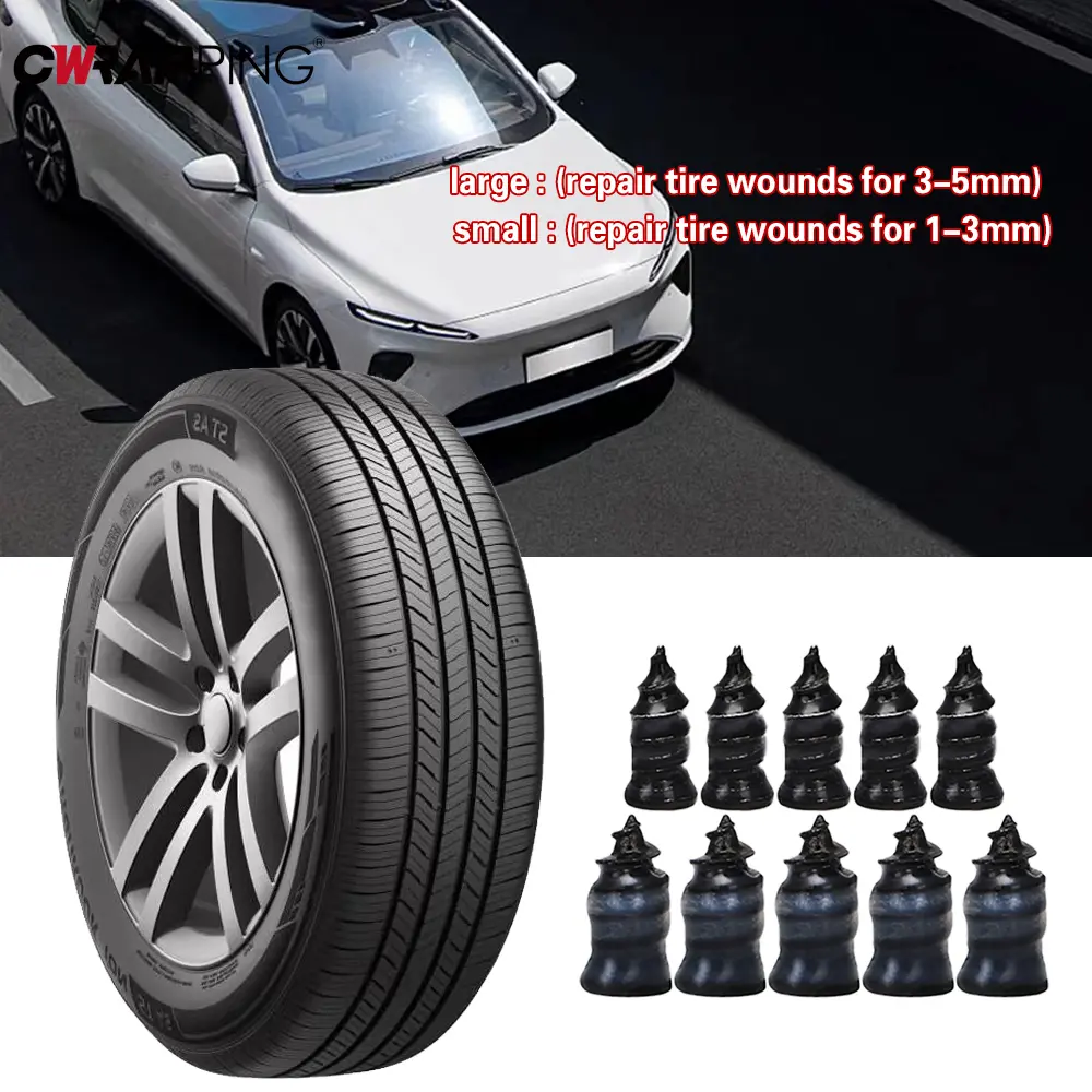 70/20/10Pcs Tire Repair Nails Motorcycle Tubeless Tire Repair Kit Glue Free Repair Tyre Puncture Repair Tool for Car Accessories