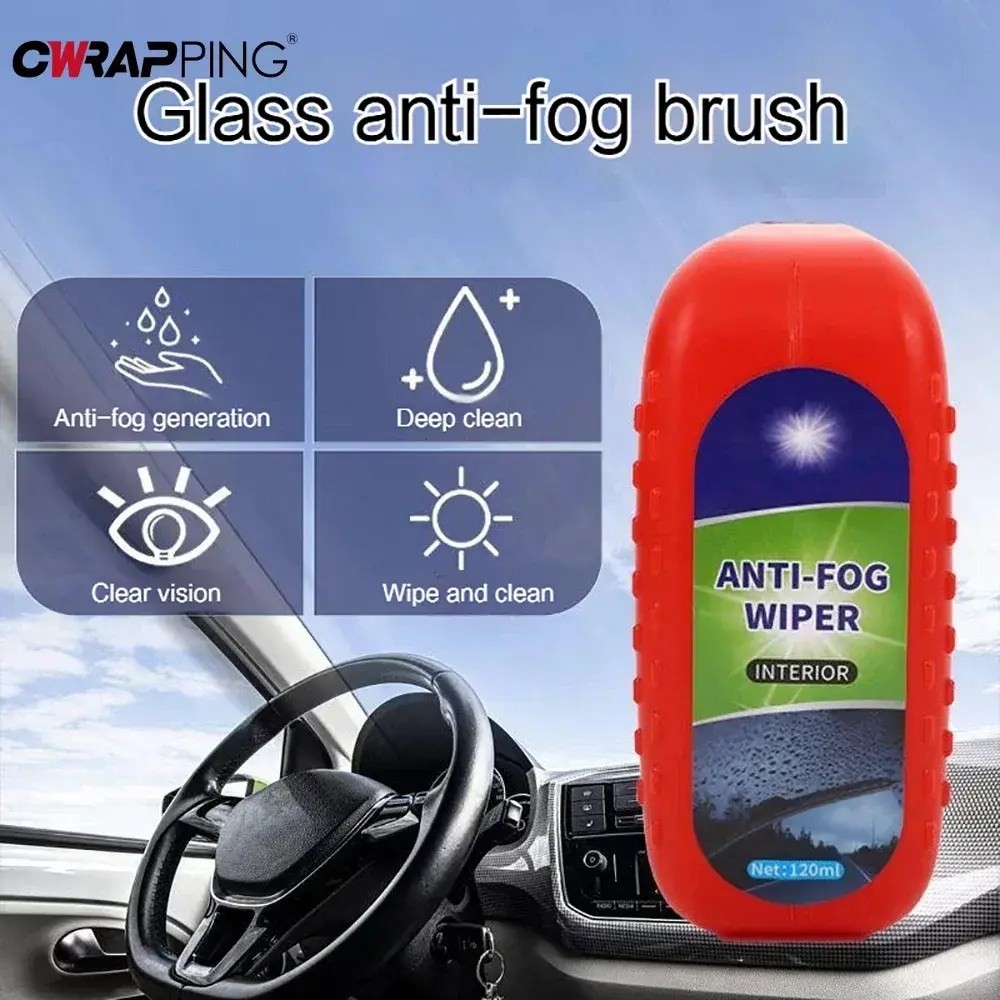 Car Windshield Defogging Agent Car Oil Film Brush Cleaning Glass Fog Cleaner Mirror Anti Fog Glass Tool for Car Wash Accessories