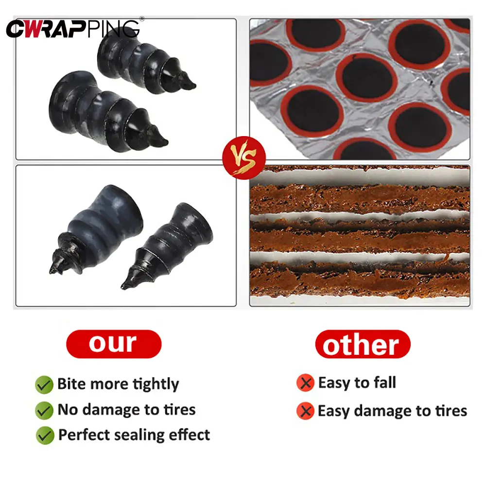 70/20/10Pcs Tire Repair Nails Motorcycle Tubeless Tire Repair Kit Glue Free Repair Tyre Puncture Repair Tool for Car Accessories
