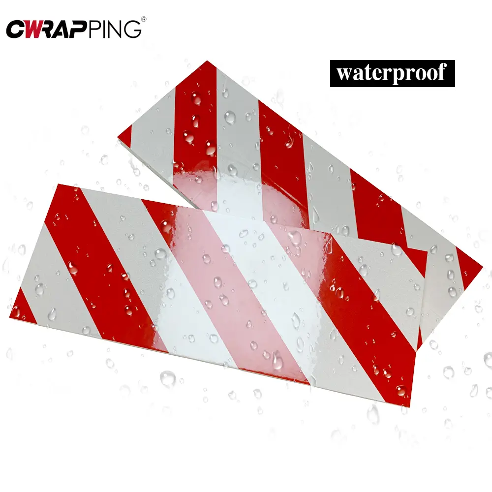 4/2/1PCS Car Foam Sticker Warning Signs Bumper Door Protection Scratch Protector Red White Foam for Parking Garage Accessories