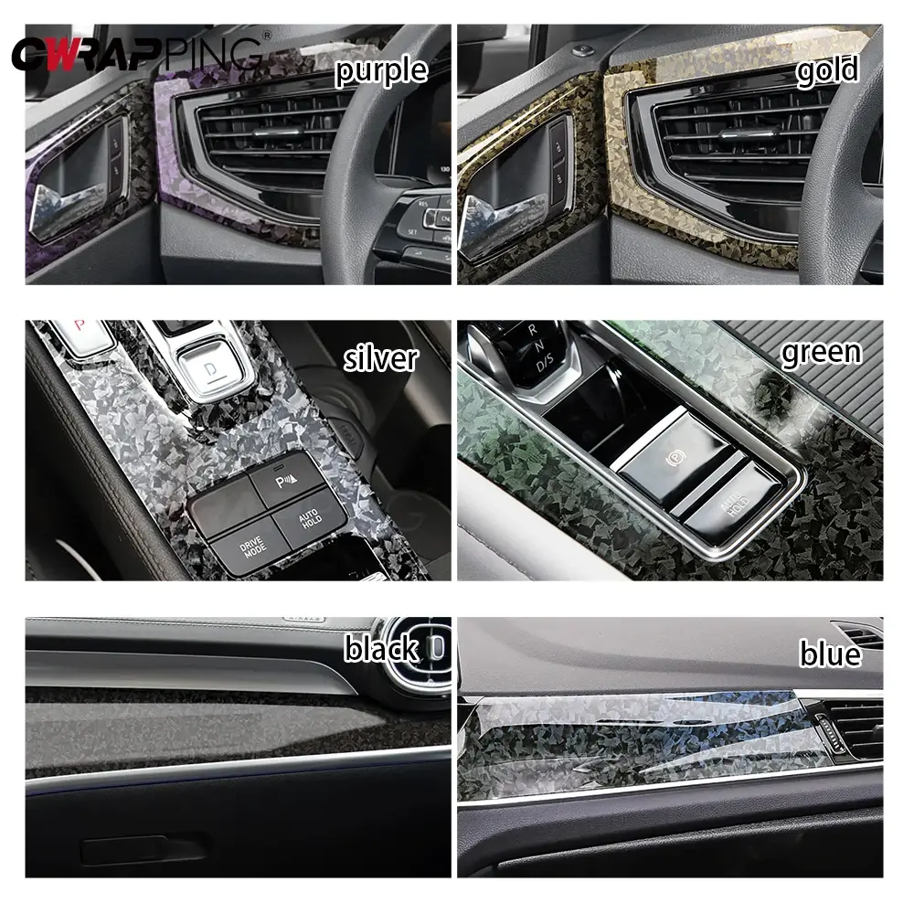 Carbon Fiber Car Stickers Glossy Self Adhesive Wrap Vinyl Stickers Laptop Carbon Fiber Vinyl Film for Motorcycle Car Accessories