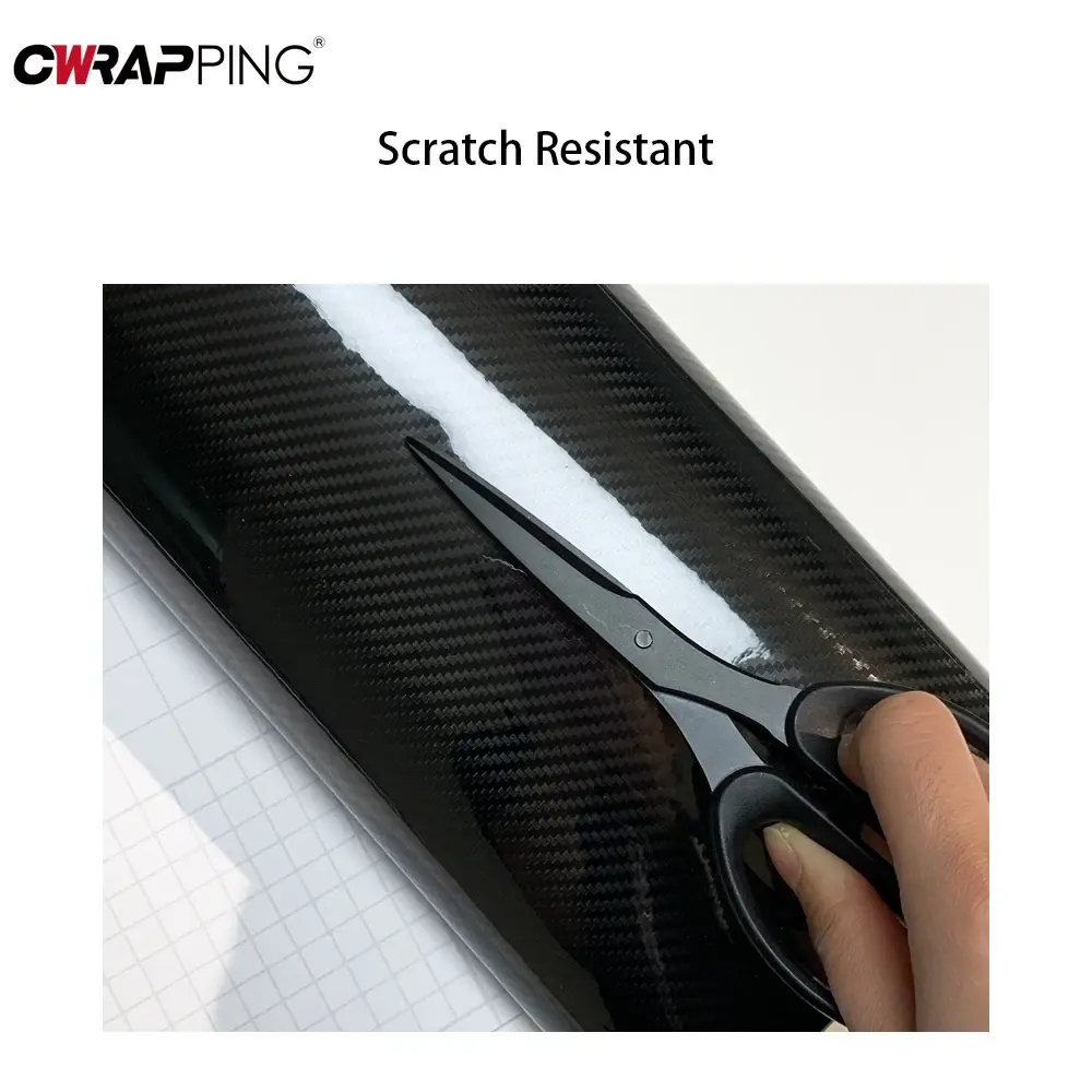 5D Carbon Fiber Vinyl Film Car Styling Wrapping Sheet Roll Film Automobiles Self Adhesive DIY Car Hood Roof Stickers Accessories