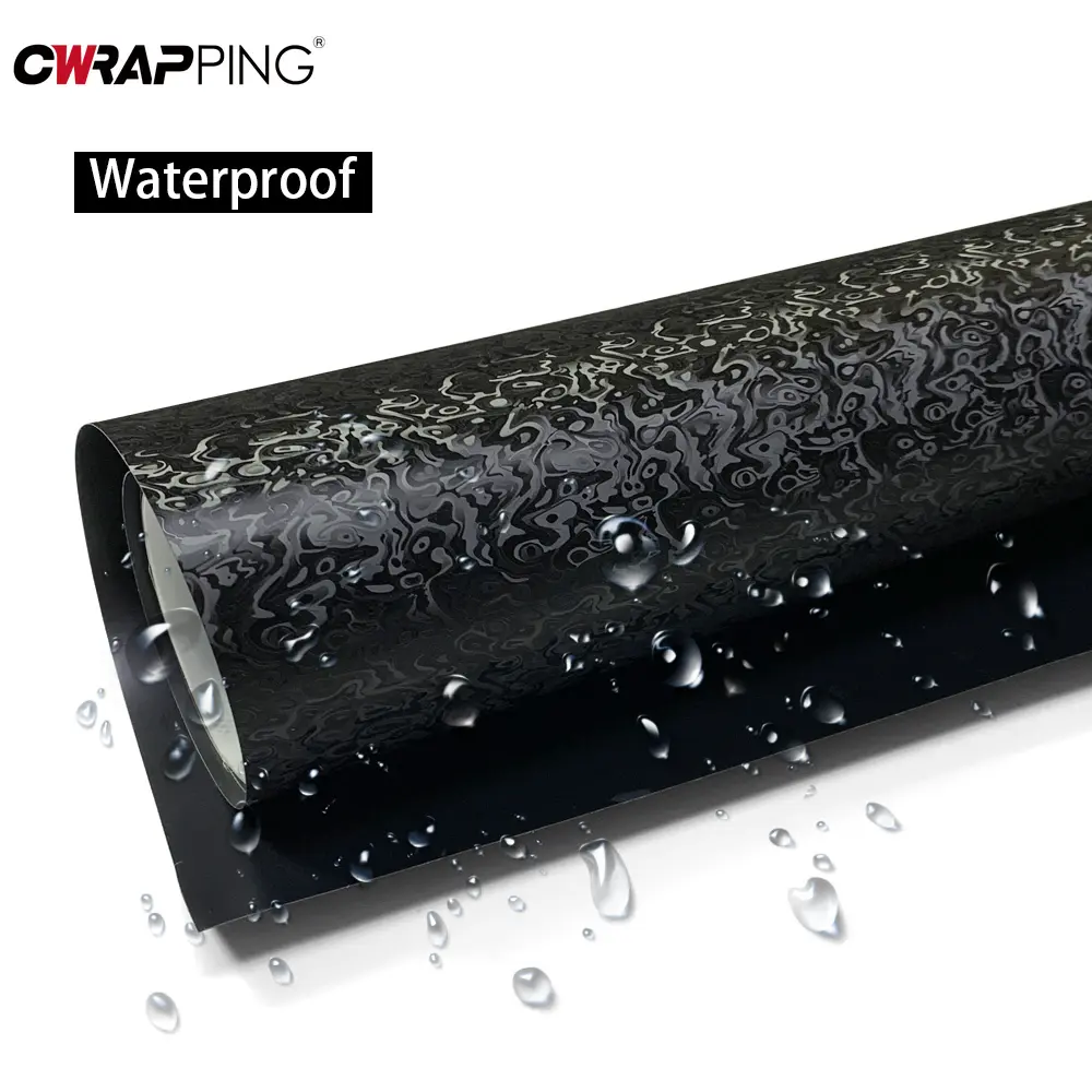 Carbon Fiber Sticker PET Black Carbon Fiber Vinyl Auto Tuning Waterproof Motorcycle Stickers Decor Car Body Film Car Accessories