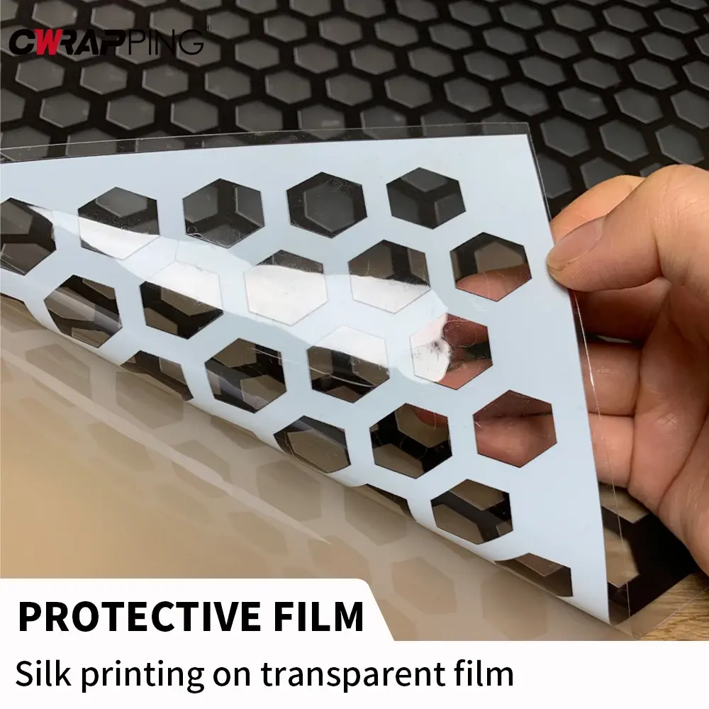 Car Headlights Vinyl Wrap Honeycomb Decor Auto Rear Tail Light Decals Waterproof Adhesive Motorcycle Lamp DIY Car Film Cover