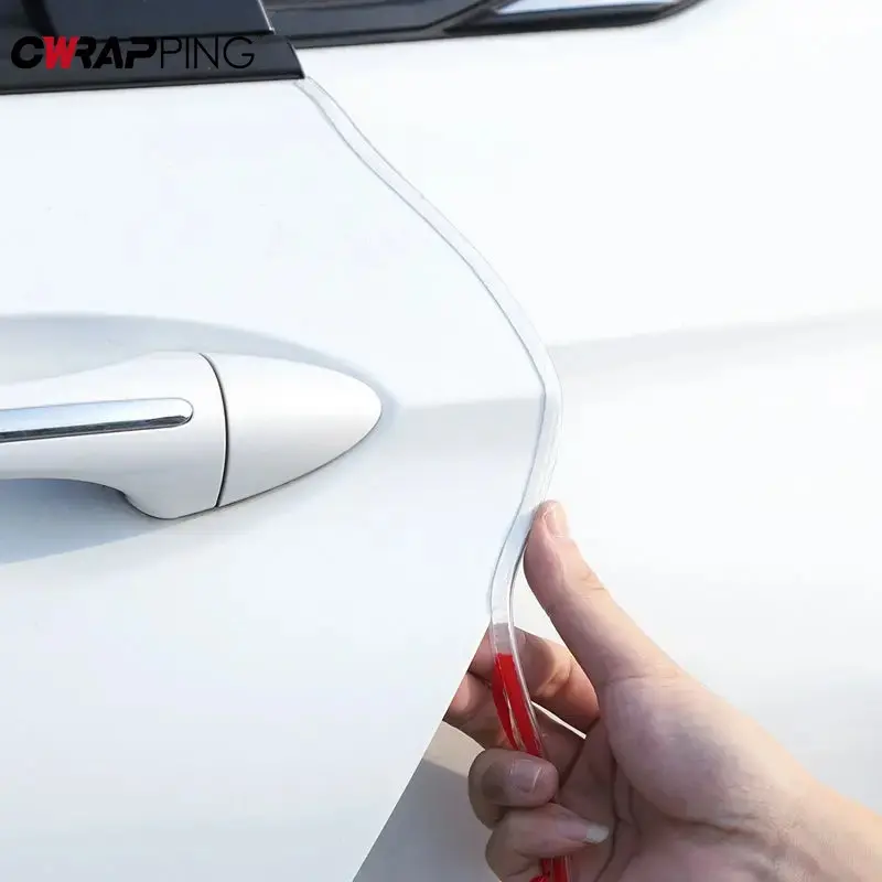5m Car Door Edge Guards Clear Rubber Seal Protector U Shape Edge Trim Transparent Auto Door Edge Protection for Car Accessories