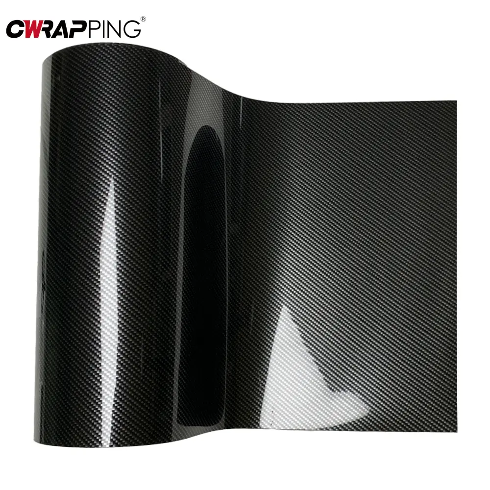 9D Carbon Fiber Vinyl Film High Glossy Car Sticker Film Cover Motorcycle Sticker Vinyl  Wrap Accessories for Vehicles Adhesive