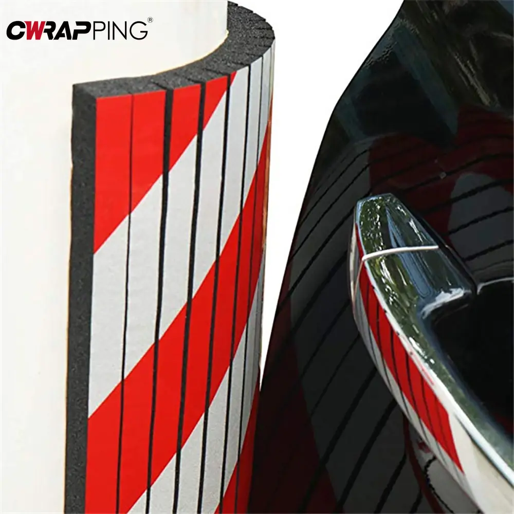 Parking Garage Car Door Protector Foam Garage Wall Protector Warning Car Accessories Corner Bumper Edge Sticker Scratch Adhesive