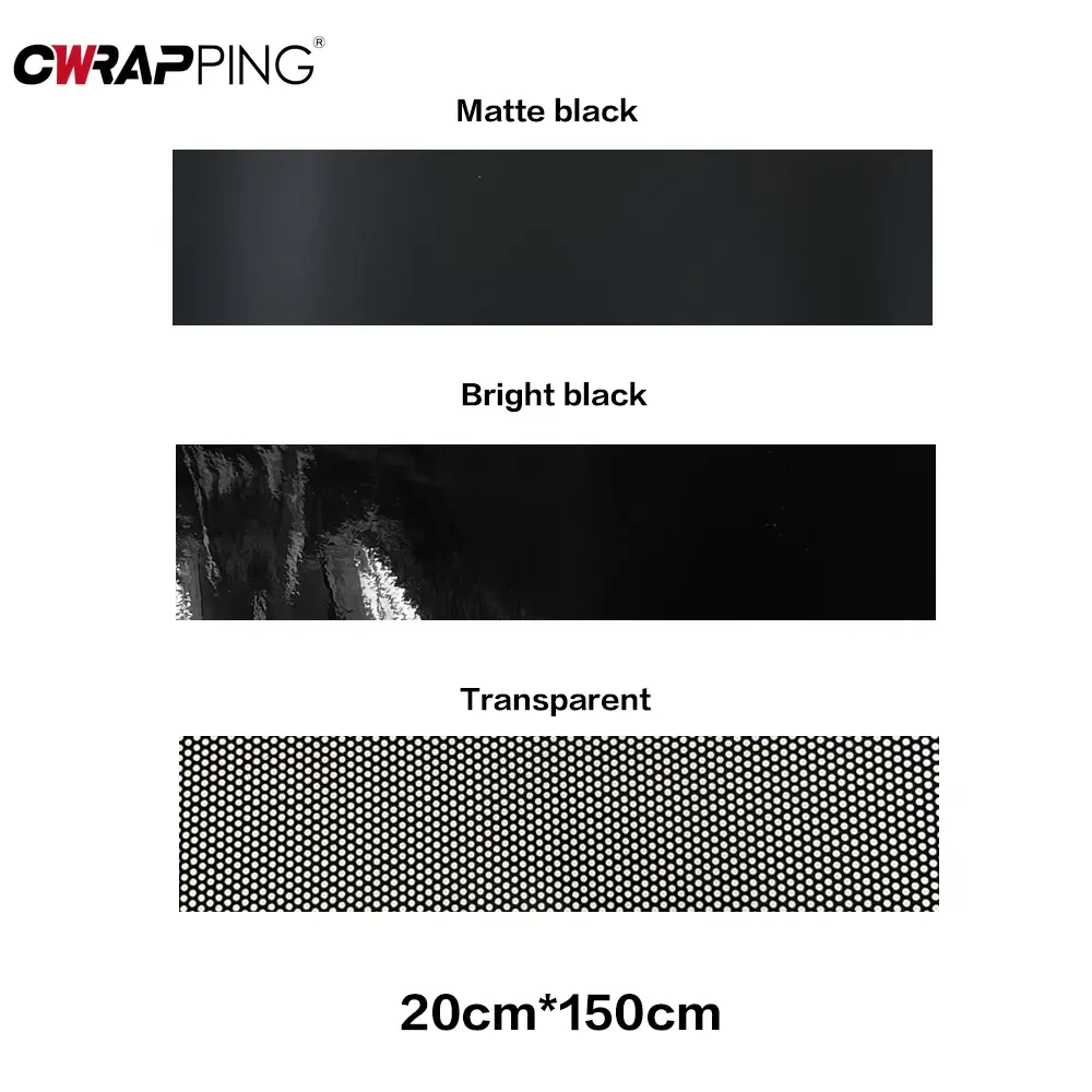 Car Sunshade Stickers 3D Design Vinyl Film Fly Eye One Way Vision Mesh Films Car Front Windshield  Decals for Auto Decoration
