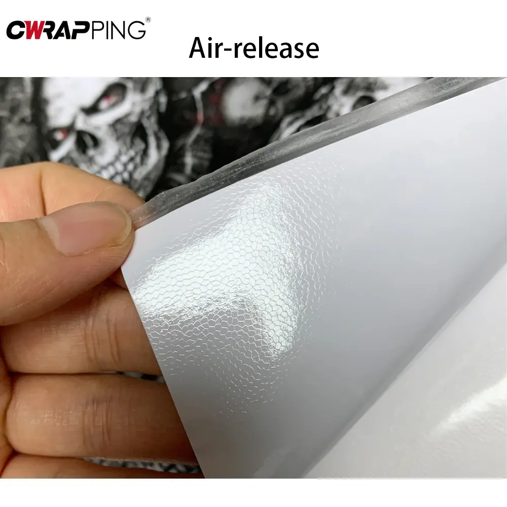Car Stickers Wrap Vinyl Skull Cartoon Printed Auto Body Film Self-Adhesive Camo Modification Film for Motorcycle Car Accessories