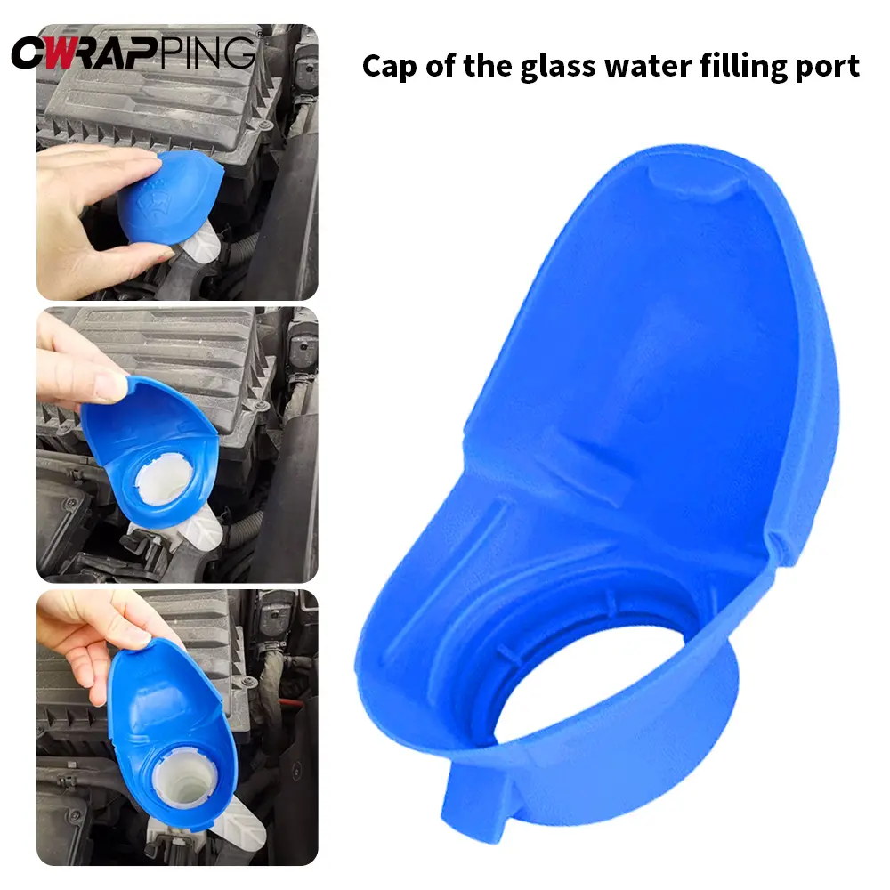 Car Wiper Washer Fluid Filler Lid Funnel Tank Reservoir Cap Wiper Kettle Cover Universal Car Accessories for BMW Audi VW Skoda