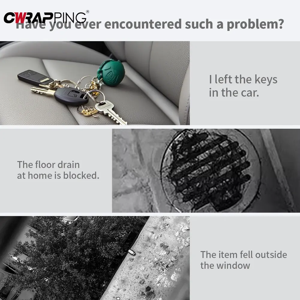 SpringLoaded Car Door Opener Handheld Detachable Tool for Auto Window Repair Car Unlock Stainless Steel Car Door Open Tool
