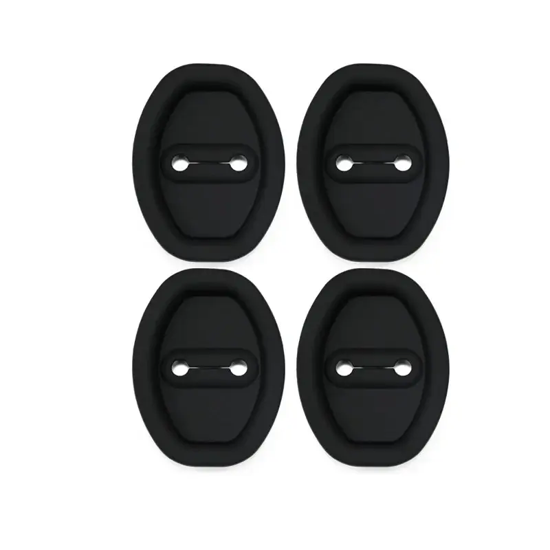 Car Door Shock Absorber Universal Flexible Door Lock Protector Silicone Car Door Lock Latches Cover Sticker Accessories
