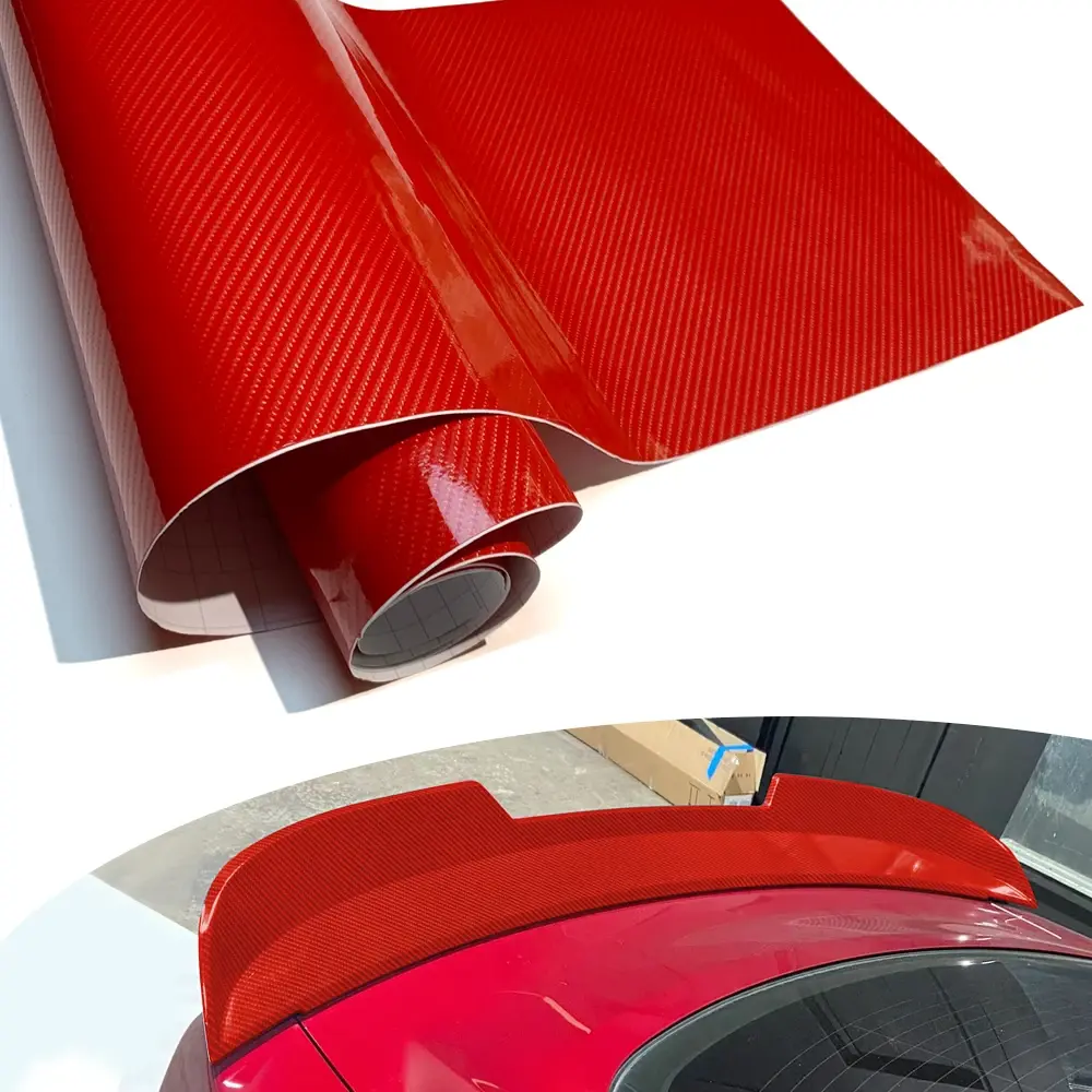 7D Carbon Fiber Vinyl Wrap Film Car Sticker Carbon Fiber DIY Paste Protector Strip Auto Side Mirror Protection Tape Film