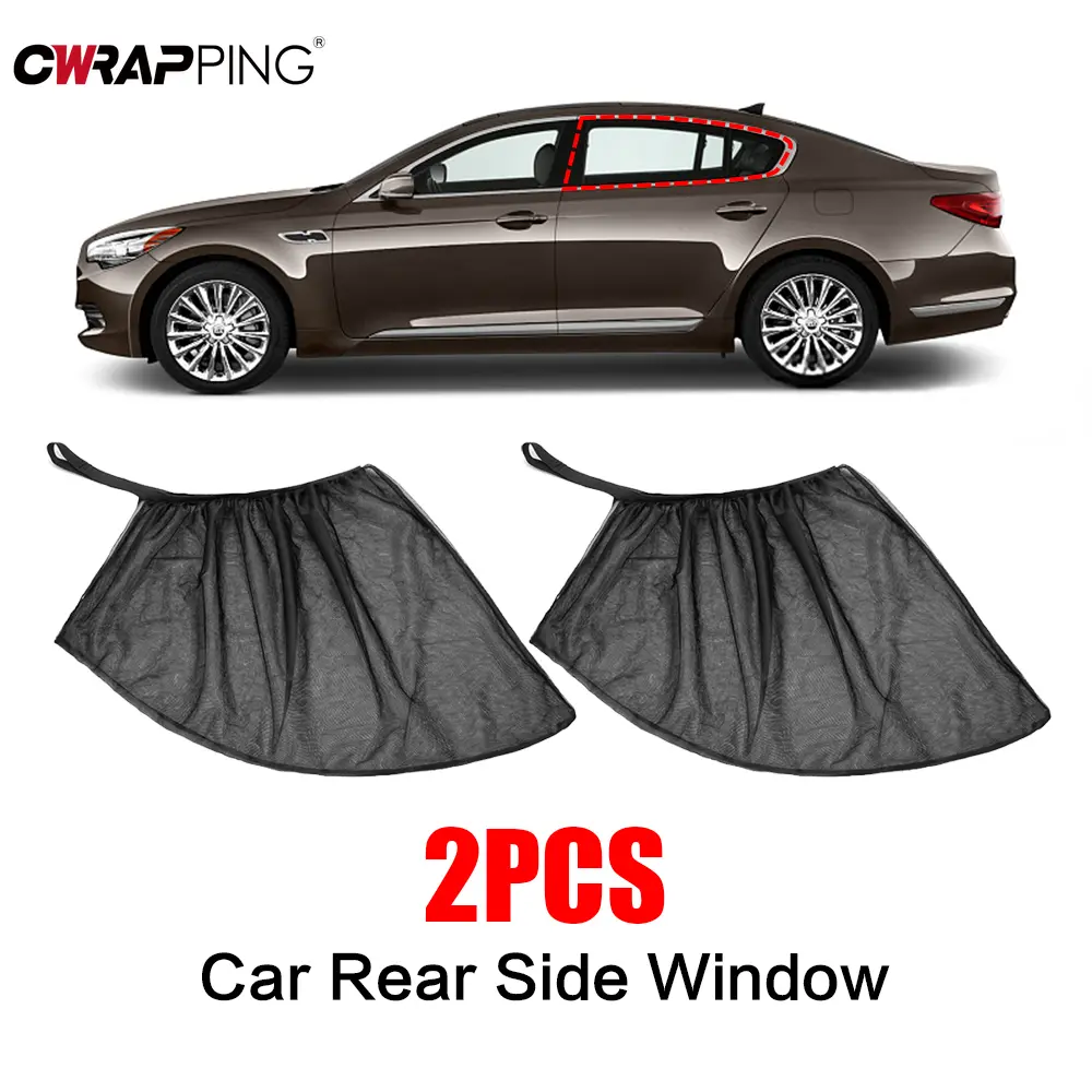 Car Window Screen Door Covers Front Rear Side Window Sunshine Cover Shade Mesh Car Mosquito Net For Baby Child Camping