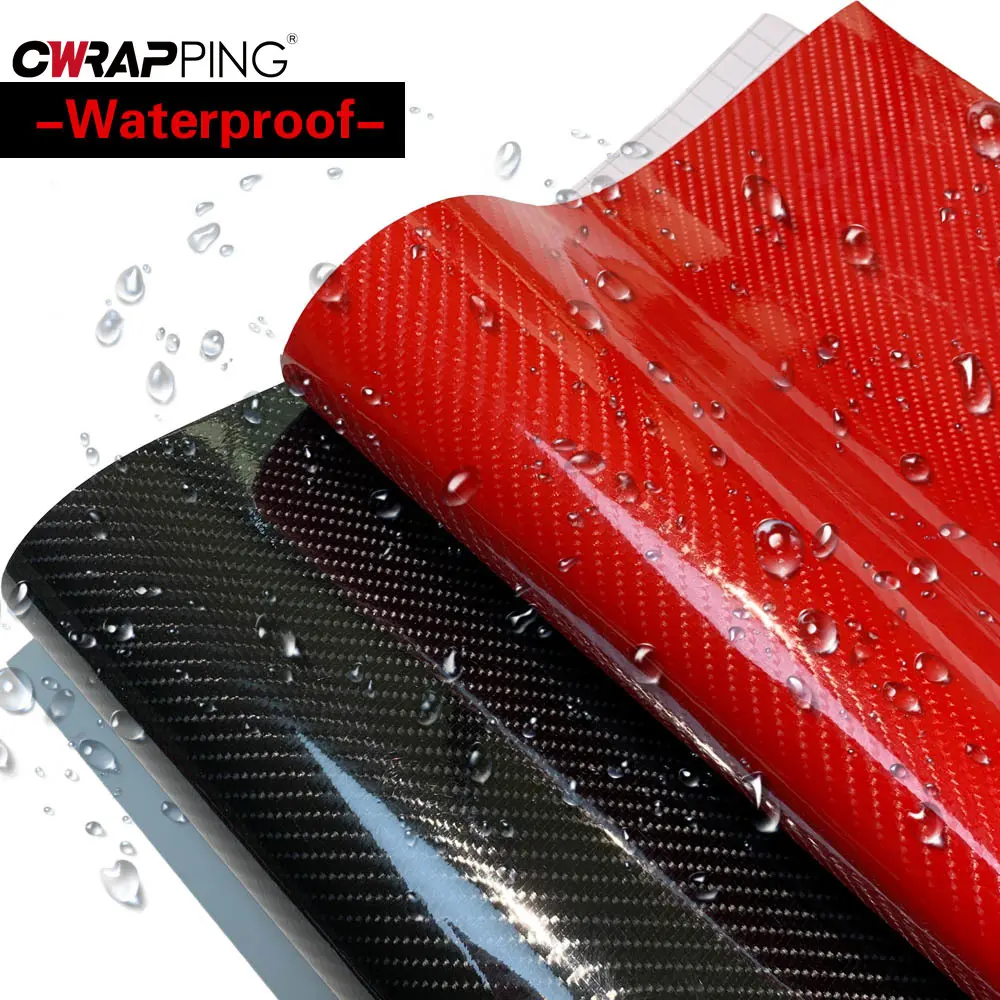 Carbon Fiber Vinyl Wrap Film Car Sticker 7D Carbon Fiber DIY Vinyl Film Auto Side Mirror Protection Tape Film Car Accessories
