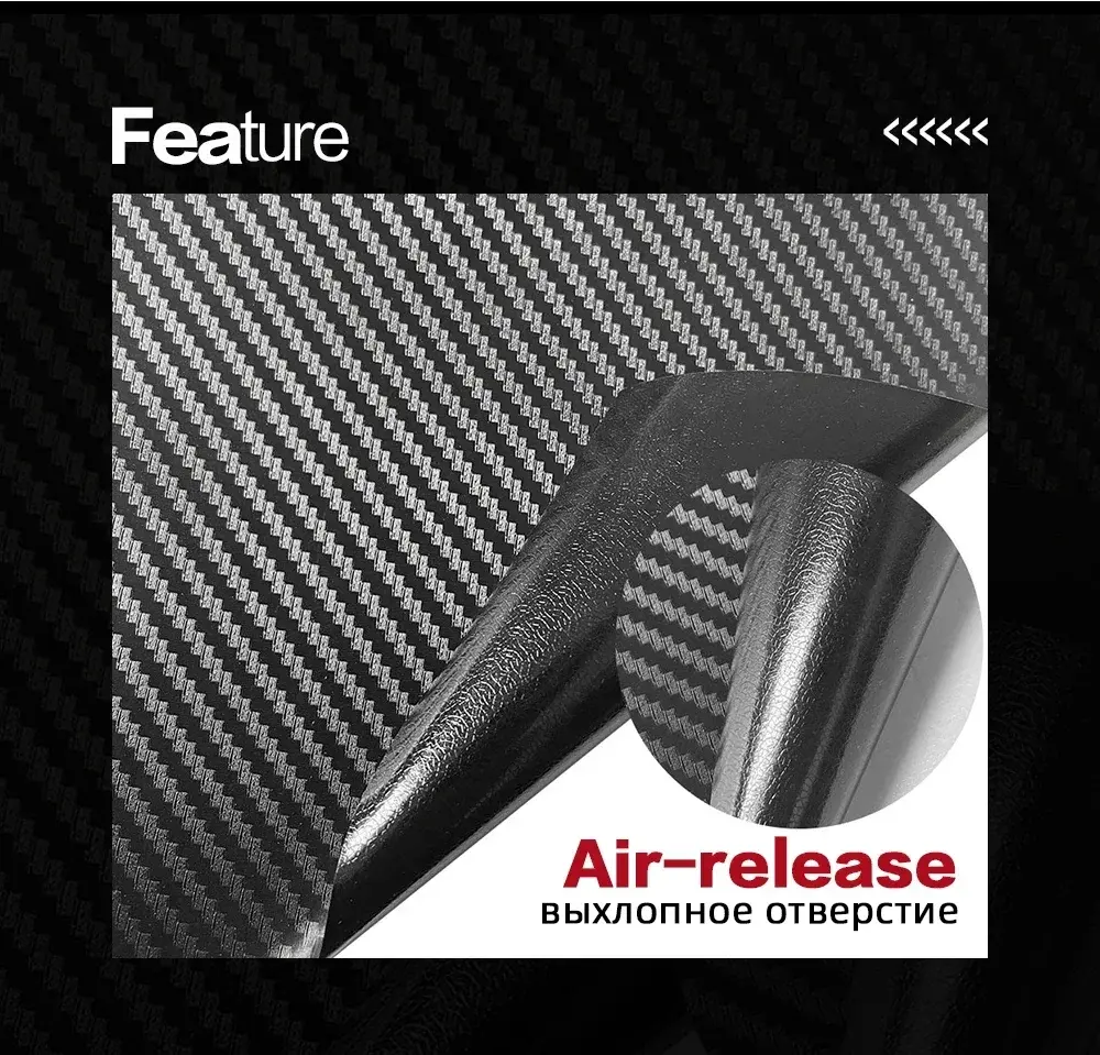 2D 3D 4D 5D 6D  9DCarbon Fiber Vinyl Wrap Film  Waterproof Car Stickers Console Computer Laptop Skin Auto Motorcycle Accessories