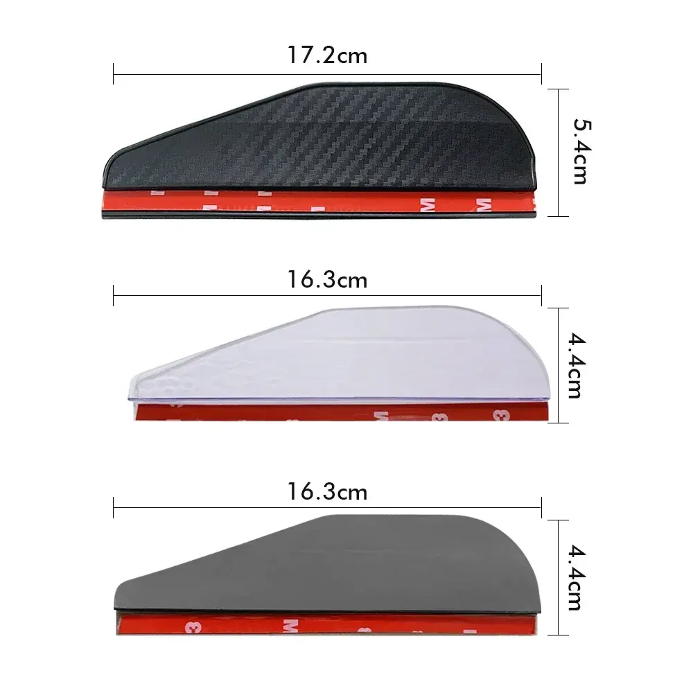 2PCS Car Rearview Mirror Rain Eyebrow Carbon Fiber Rain Shield Sun Shade Clear Vision Protector for Auto Mirror Accessories