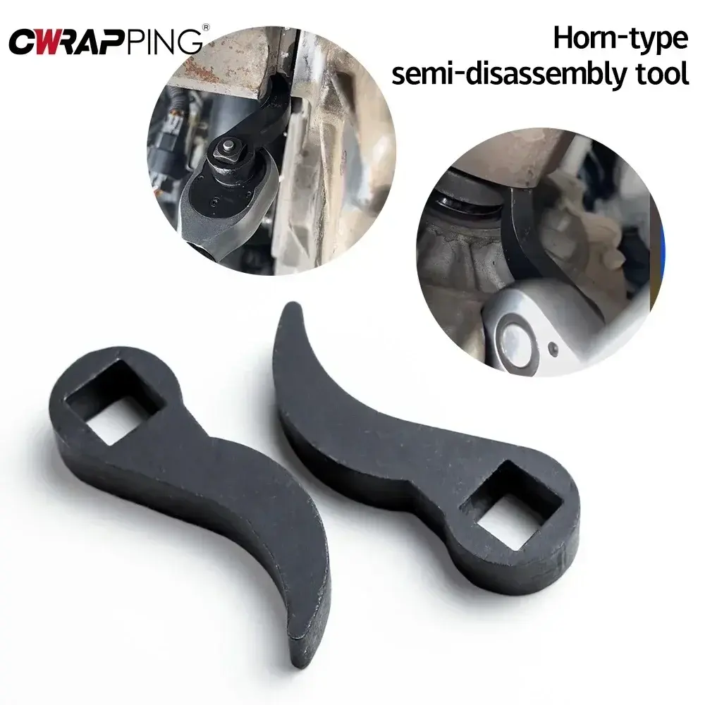Angle Type Half Axle Car Disassembly Tool Drive Pry Bar Adapter Used for Open-end Wrenches Disassembling Axles Car Repair Tool