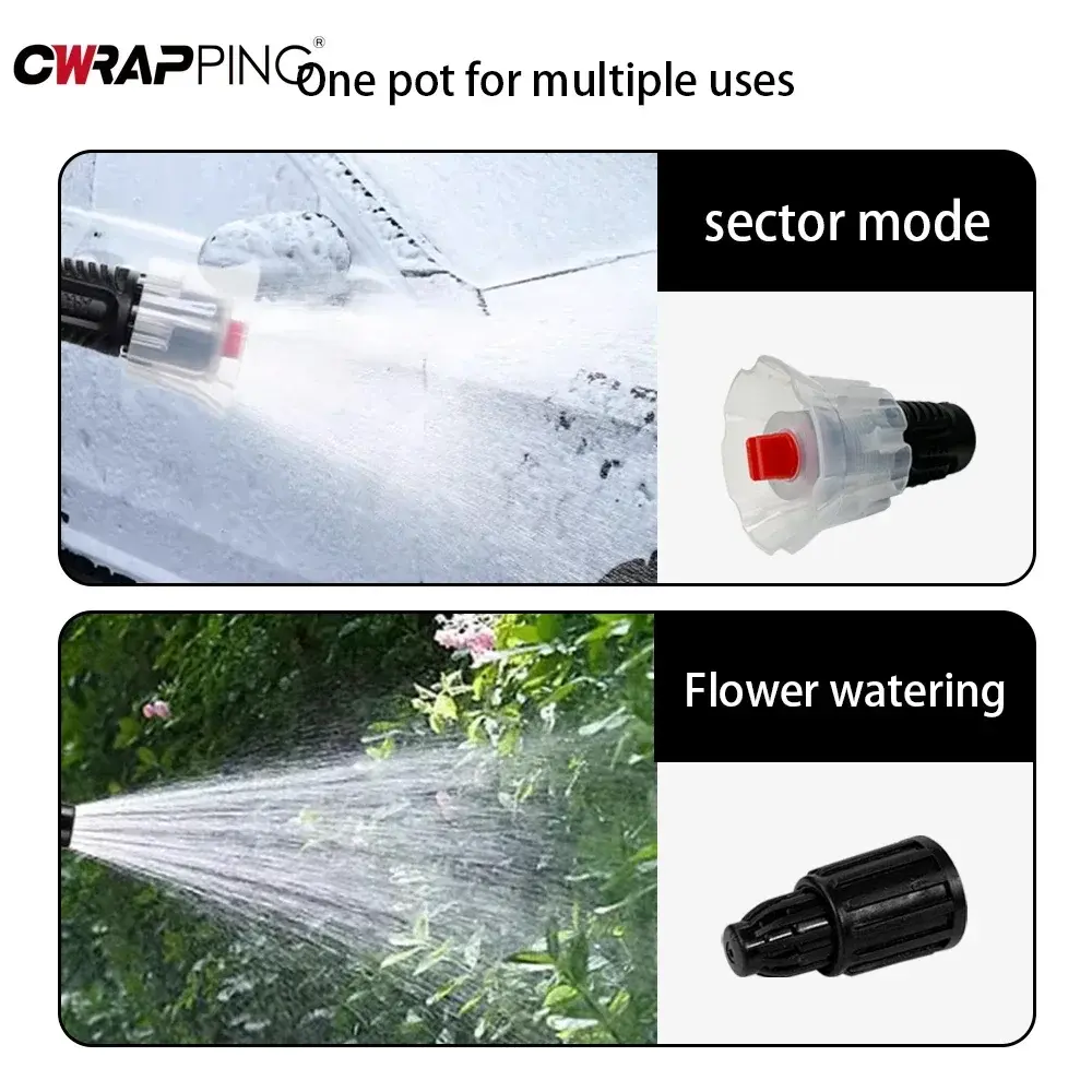 2L Hand Pump Foam Sprayer Car Hand Pneumatic Foam Snow Auto Wash Spray Bottle for Window Glass Cleaning Tools Car Accessories