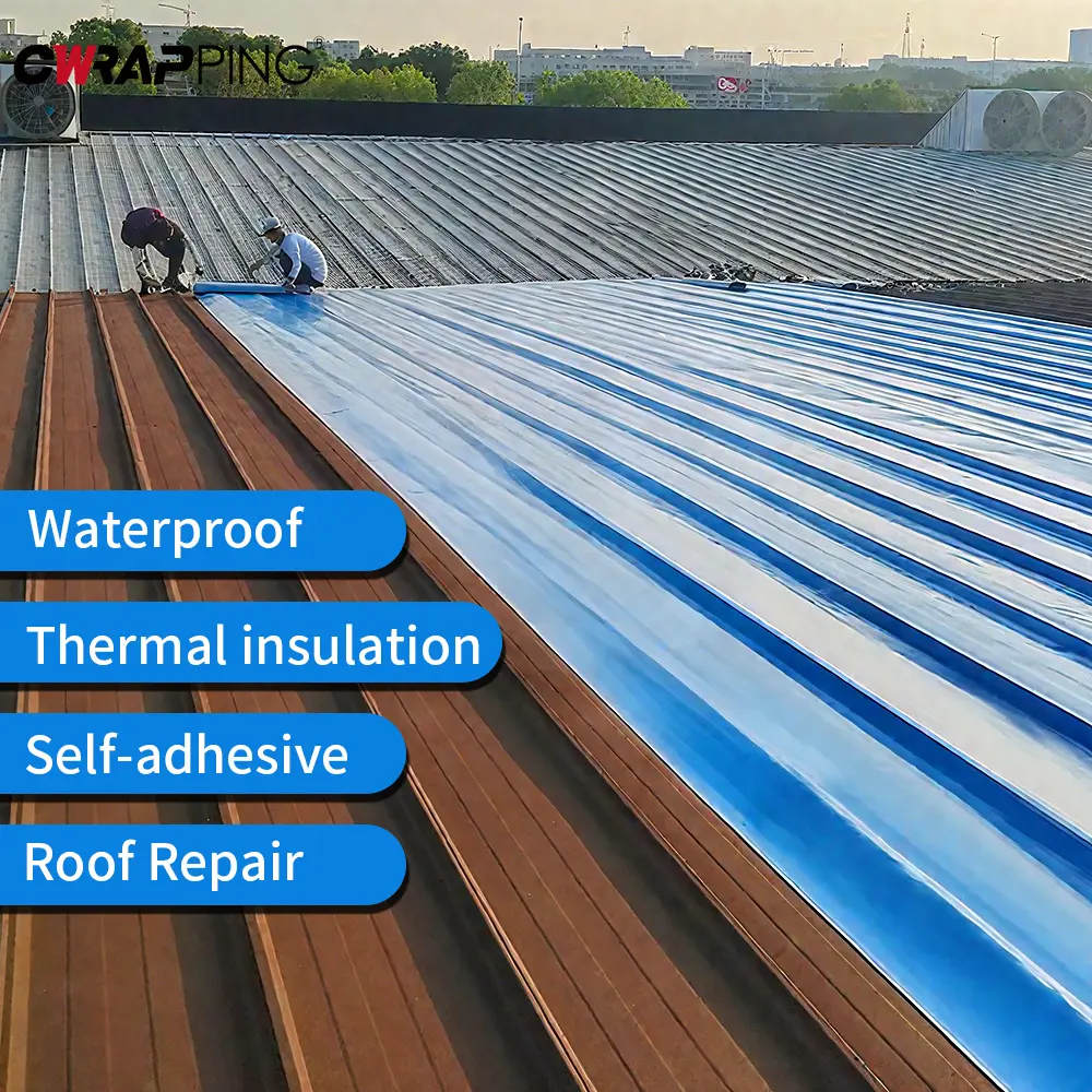Waterproof Roof Leak Repair Self-adhesive Tape Viscous Sealing Tape Waterproof Crack Resistance Heat Insulation Renovate Tool