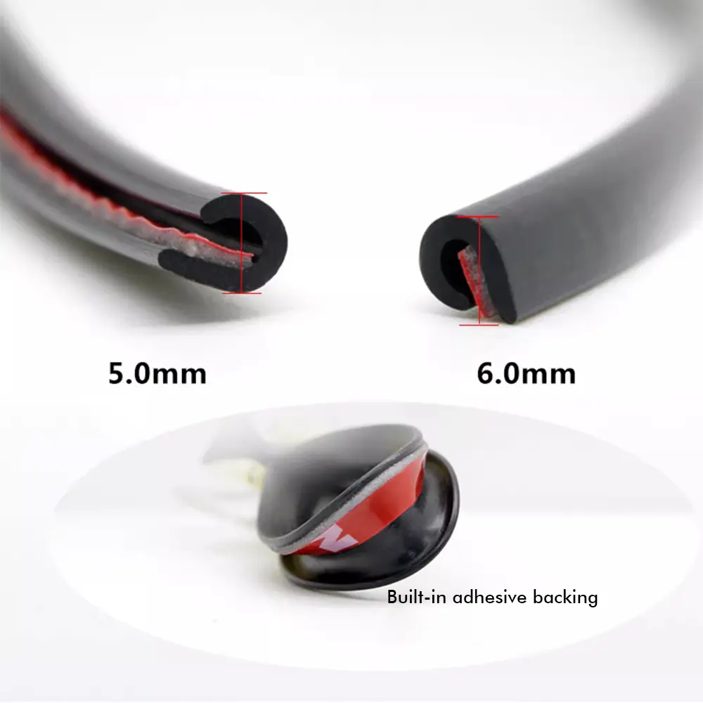 5M Transparent Car Door Edge PVC Scratch Protector Strips Cars Anti-collision Sealing Strip Door Anti-scratch Transparent Strip