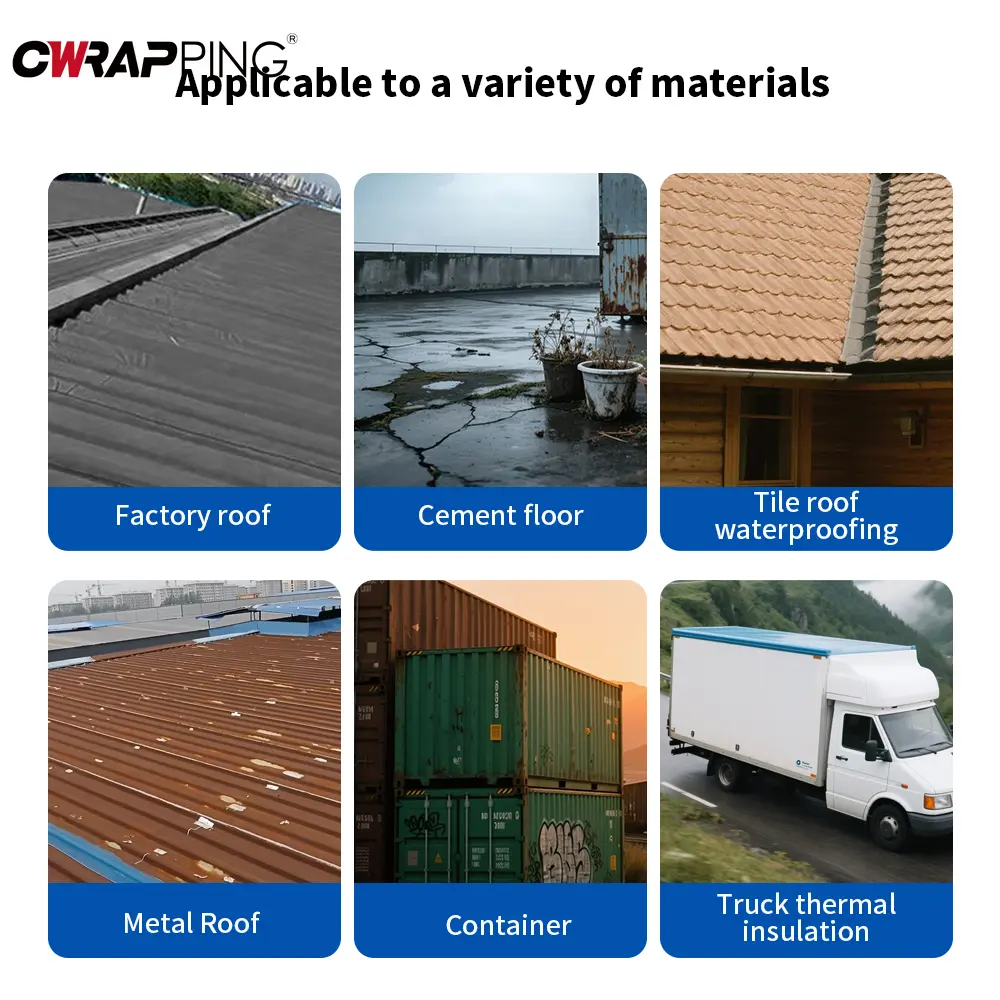 Waterproof Roof Leak Repair Self-adhesive Tape Viscous Sealing Tape Waterproof Crack Resistance Heat Insulation Renovate Tool