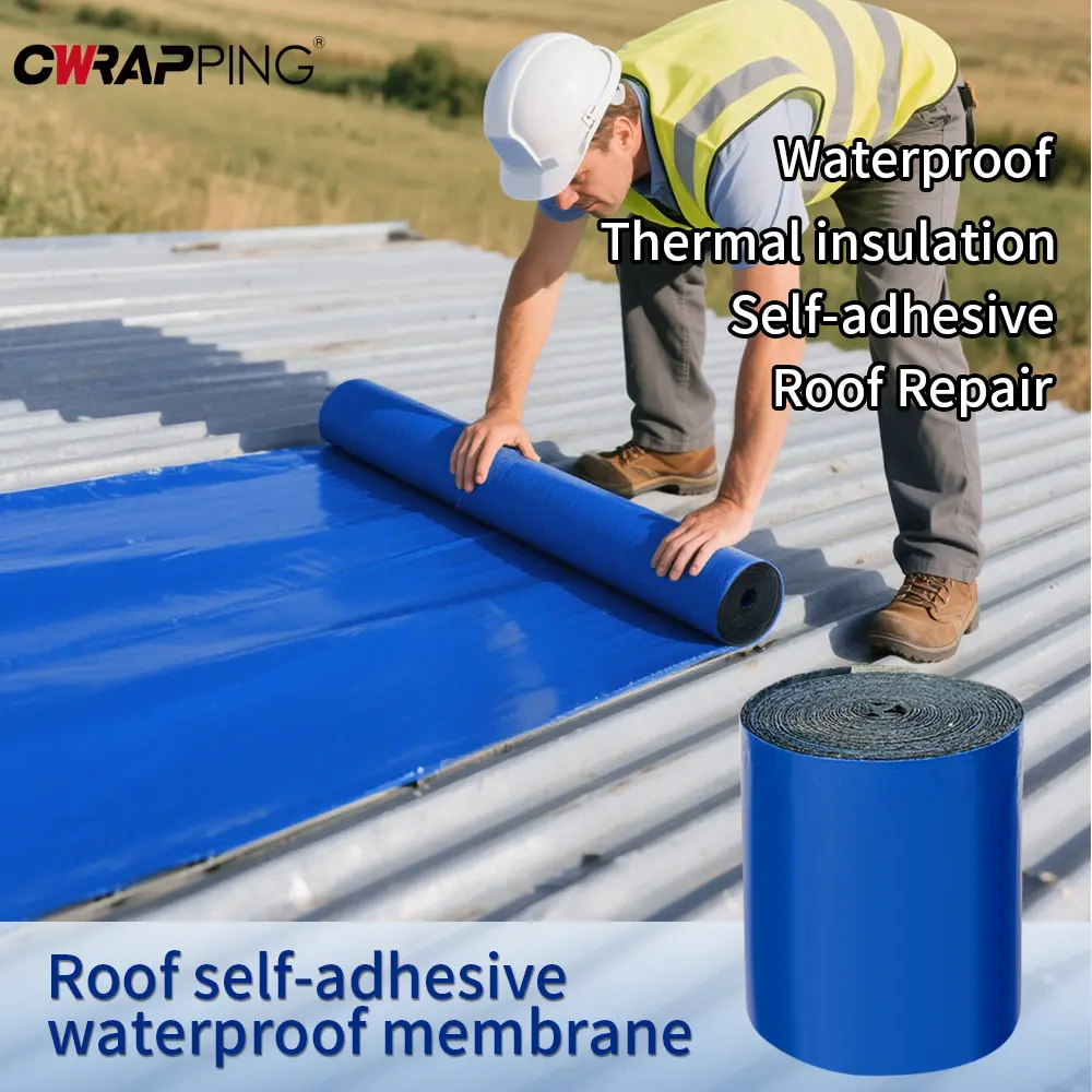 Waterproof Roof Leak Repair Self-adhesive Tape Viscous Sealing Tape Waterproof Crack Resistance Heat Insulation Renovate Tool