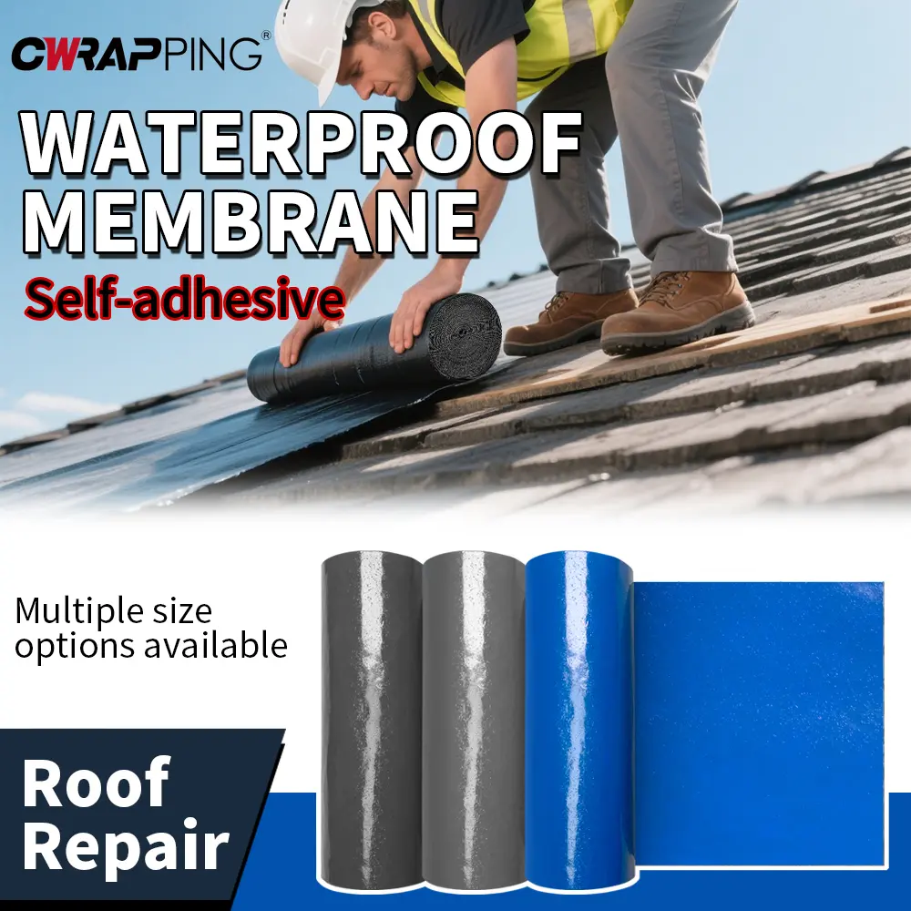 Waterproof Roof Leak Repair Self-adhesive Tape Viscous Sealing Tape Waterproof Crack Resistance Heat Insulation Renovate Tool