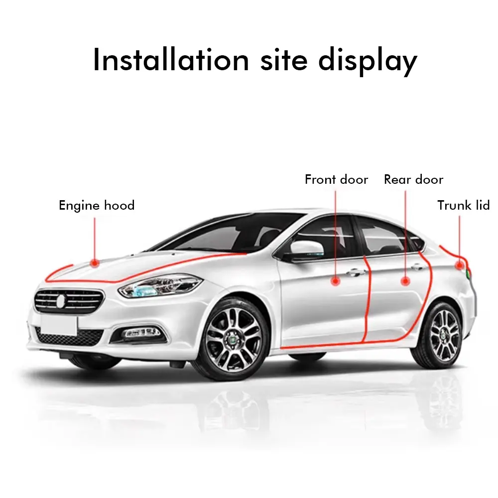 5M Transparent Car Door Edge PVC Scratch Protector Strips Cars Anti-collision Sealing Strip Door Anti-scratch Transparent Strip