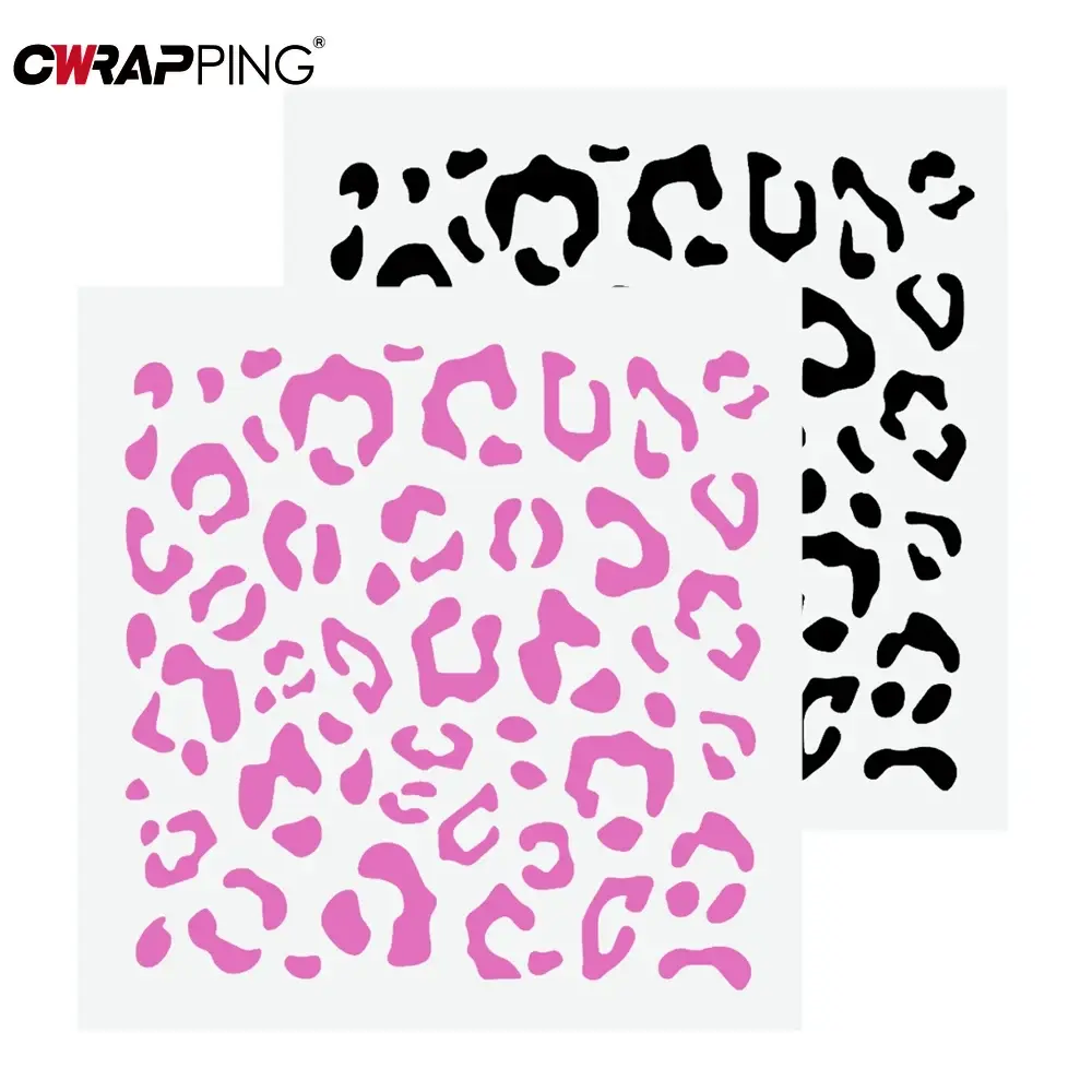 Car Stickers Leopard Print Waterproof Vinyl Decorative Auto Rearview Mirror Motorcycle Decor Sticker for Car Decals Accessories