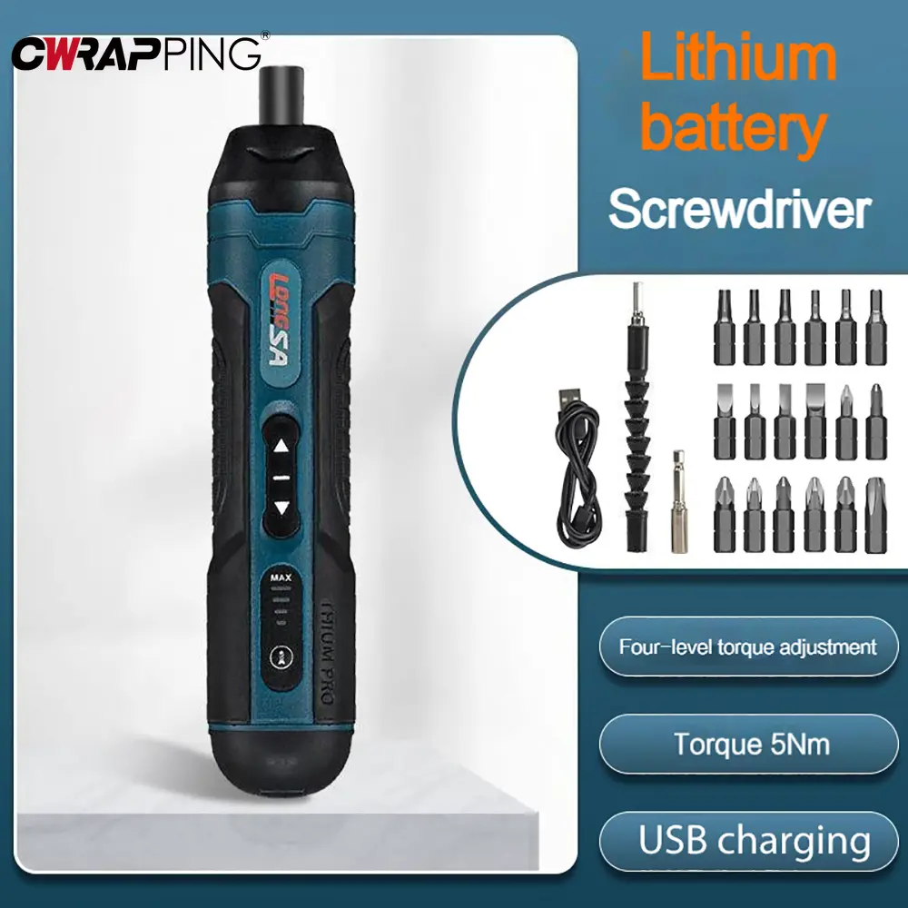 Effortless Rechargeable 1300mAh Mini Cordless Electric Screwdriver Power Drill Multi Function Disassembly Torque Repair Car Tool