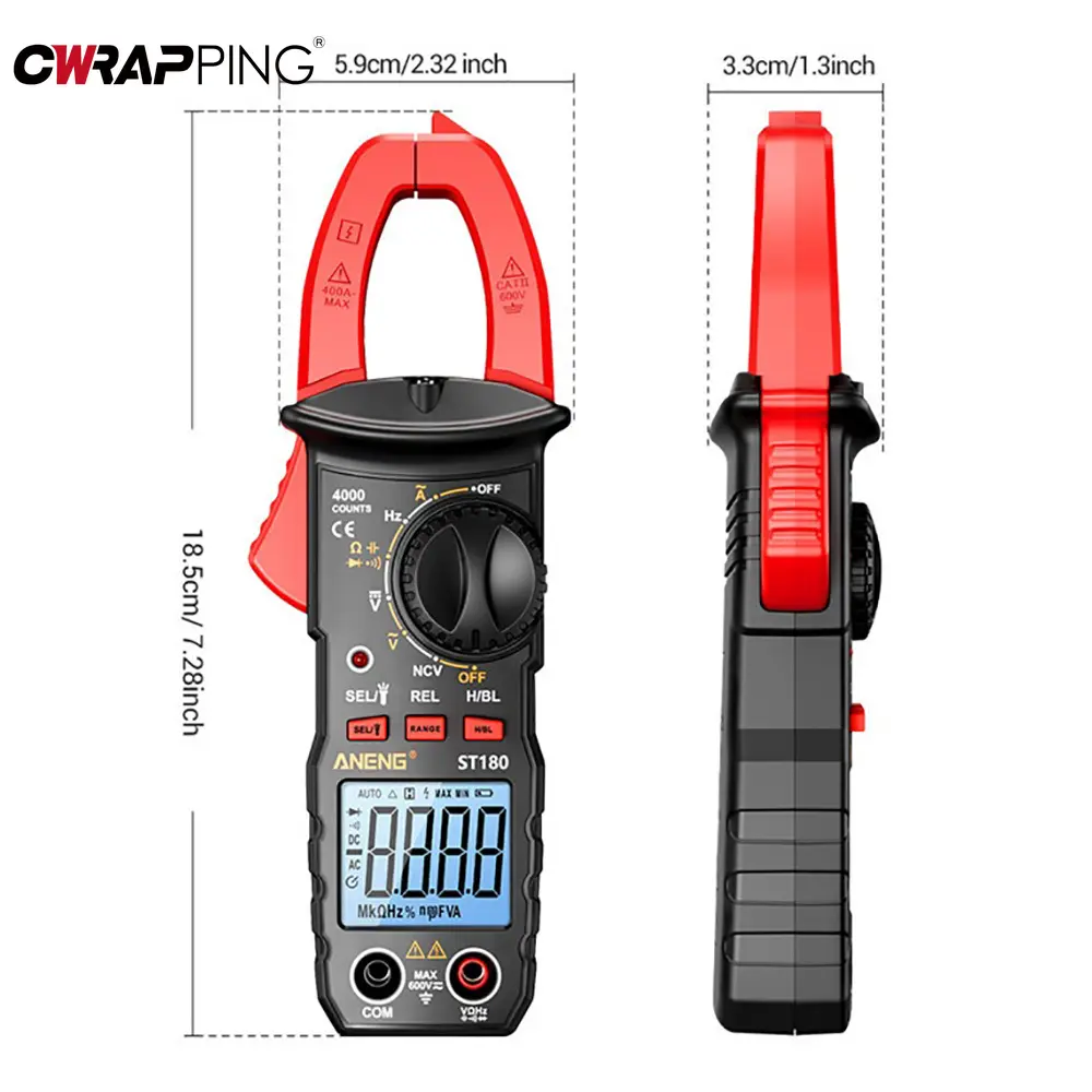 Diode Oscilloscope Resistance Electrician Tools Alarm Power Detect AC Voltage Voltmeter for Motorcycle LCD Backlight Multimeter