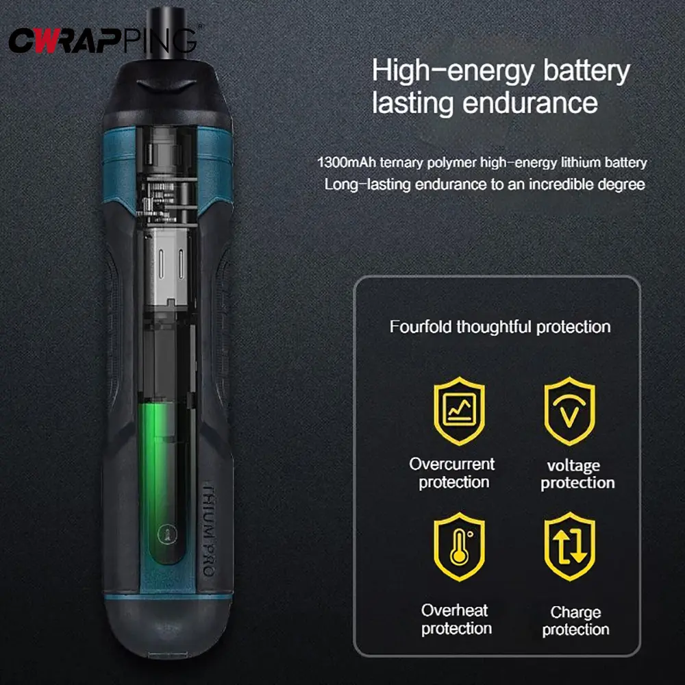 Effortless Rechargeable 1300mAh Mini Cordless Electric Screwdriver Power Drill Multi Function Disassembly Torque Repair Car Tool