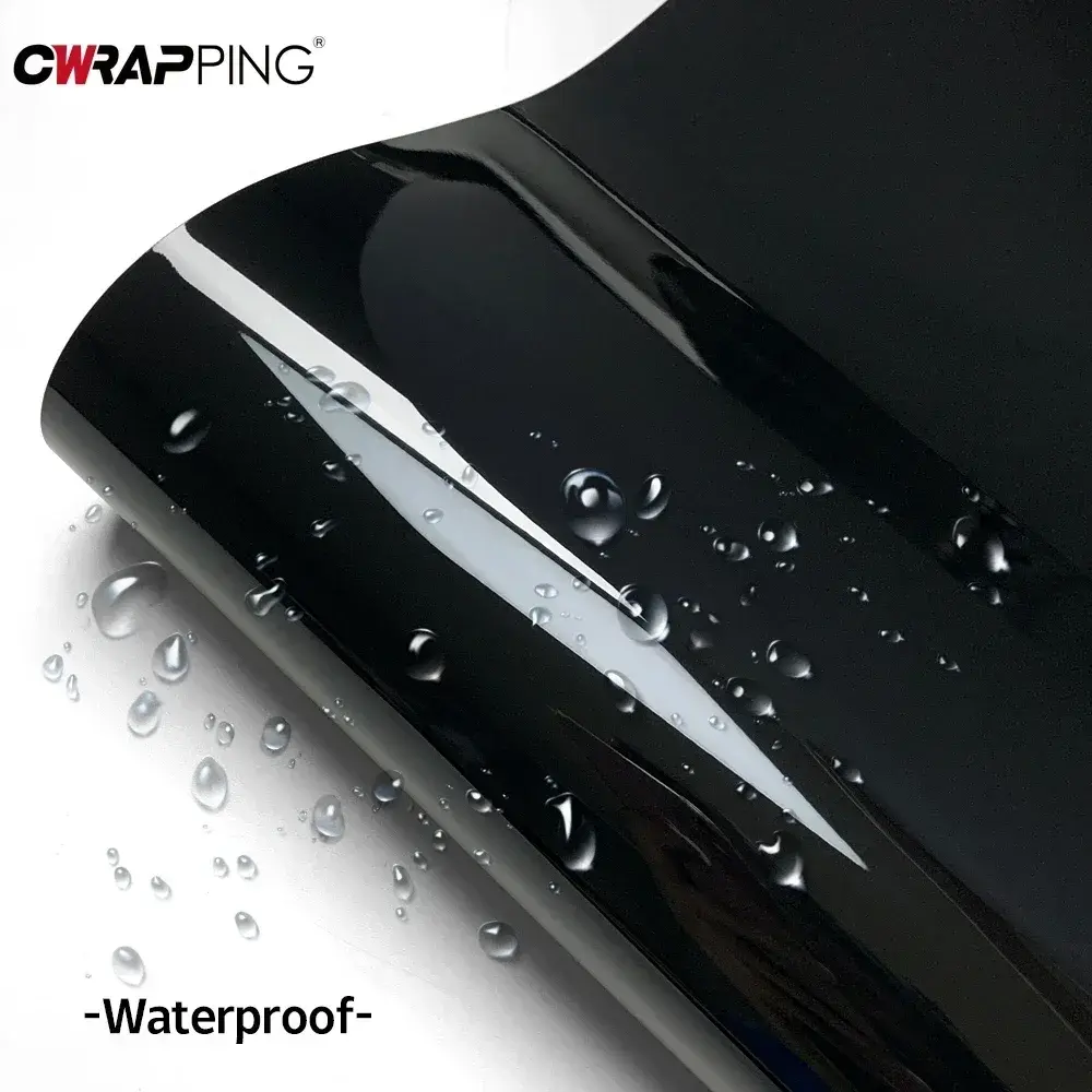 Car Film Glossy Matte Black Sticker PVC Vinyl Wrap Auto Body Decoration Foil DIY Covering Films for Motorcycle Car Accessories