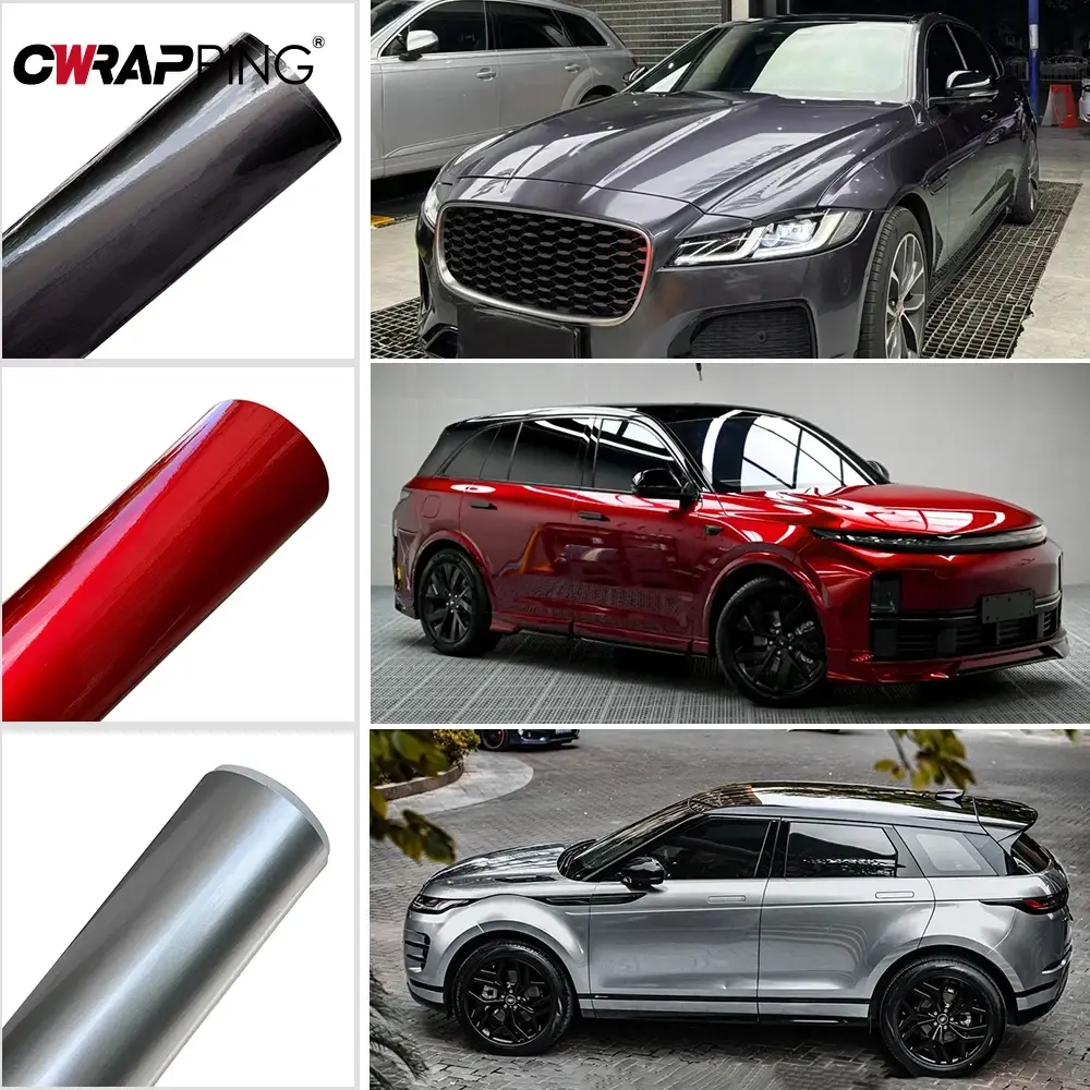 Car Vinyl Wrap High Glossy Auroral Films Covering Film Car Decal Vehicle Wrap Film Change Color Stickers for Auto Accessories