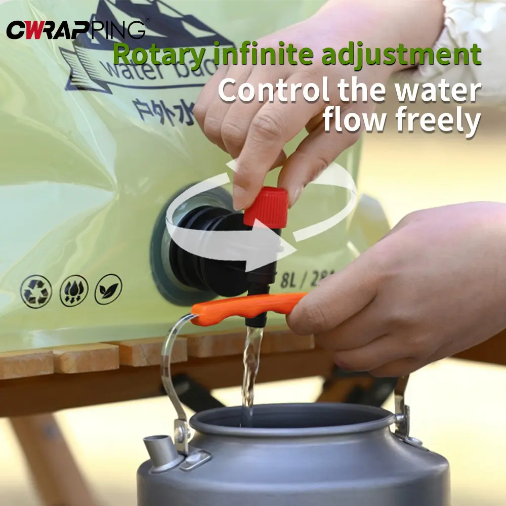 RV Soft Flask Storage of Water Nature Hike Kitchenware Household Bucket Large Capacity Water Bag Camp Supplies Camping Gadgets