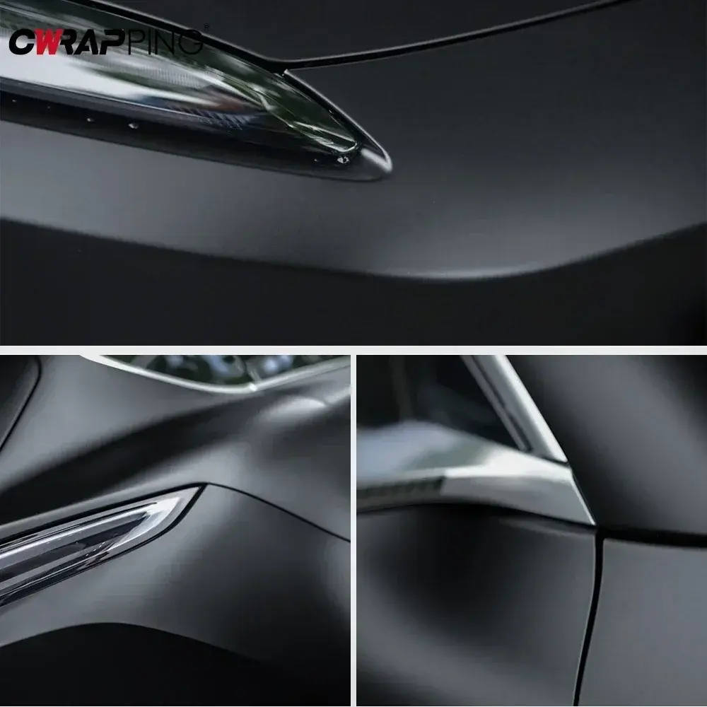 Car Film Glossy Matte Black Sticker PVC Vinyl Wrap Auto Body Decoration Foil DIY Covering Films for Motorcycle Car Accessories