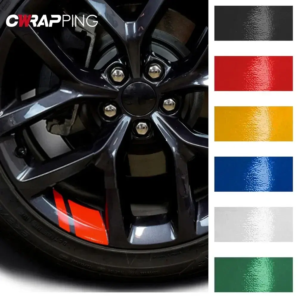 Reflective Car Wheel Stickers Auto Safety Warning Sticker Reflector Protective Strip Films for Truck Motorcycle Car Decoration