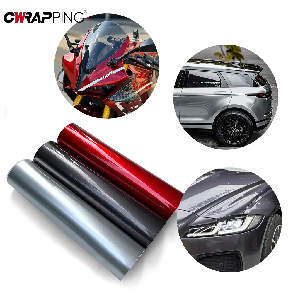 Car Vinyl Wrap Covering Film Car Decal High Glossy Auroral Films Change Color Stickers Vehicle Wrap Film for Auto Accessories
