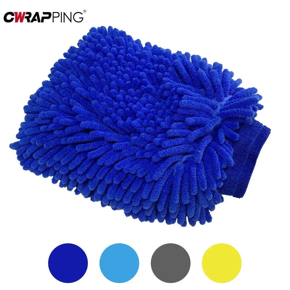 Car Wash Glove Detailing Thickened Double Sided Multifunction Glove Motorcycle Wash Tools Care Sponge Car Cleaning Accessories