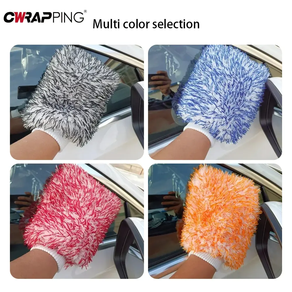 1PCS Car Wash Supplies Glove Cleaning Brush Coral Mitt Vehicle Washer Multifunction Detailing Cleaner Tools for Car Accessories