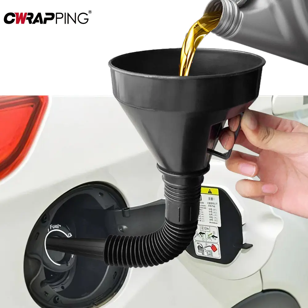 Universal Oil Funnel With Filter Pipe Handle Set Diesel Gas Fuel Filler Tools Car Accessories For Truck Motorcycle Off Road 4x4
