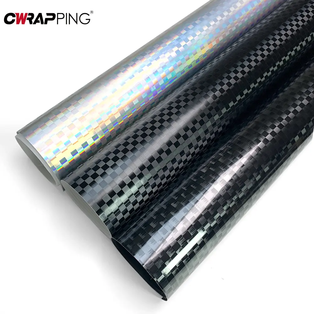 Glossy Checkered Car Stickers Vinyl Film Waterproof Shiny Car Stuff Vinyl Wrap Brushed Vinyl for Helmet Motorcycles Accessories