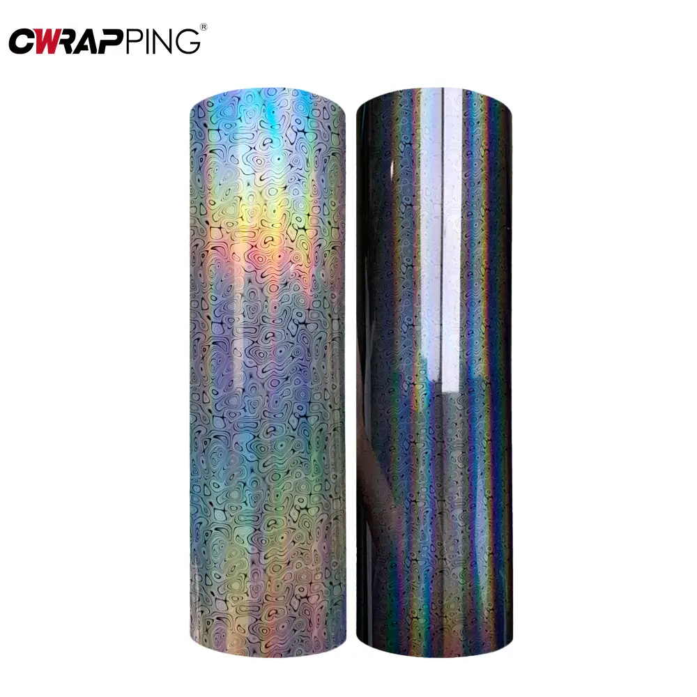 Motorcycle Sticker Laser Black Silver Chameleon Vinyl Wrap Film Waterproof Air Release Stickers for Car Motorcycle Accessories