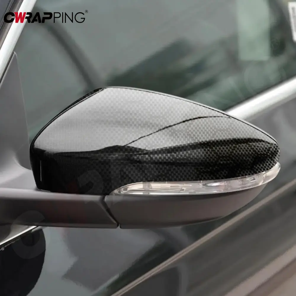 Carbon Fiber Car Sticker Glossy Black Diamond Forged Carbon Vinyl Wrap Film Self-Adhesive Waterproof Stickers Car Accessories