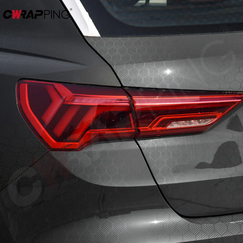Carbon Fiber Car Sticker Glossy Black Diamond Forged Carbon Vinyl Wrap Film Self-Adhesive Waterproof Stickers Car Accessories