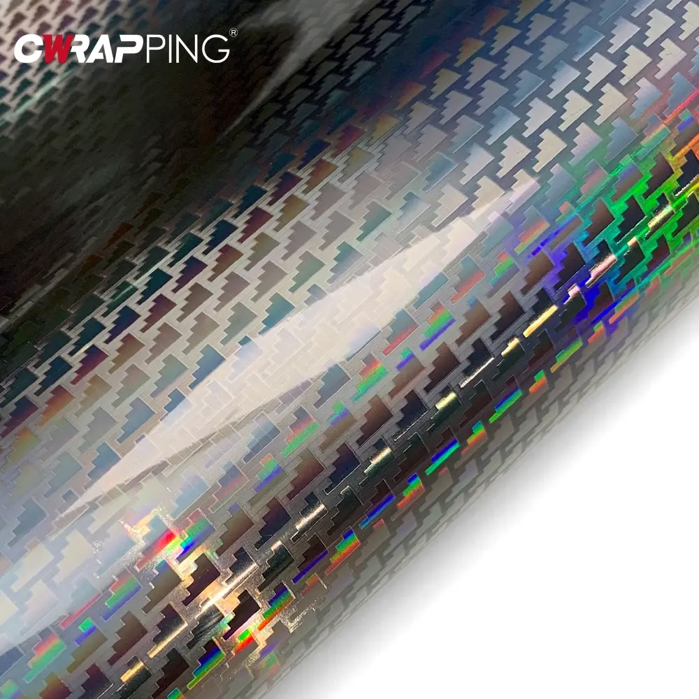 Forged Carbon Fiber Wrap Air Release Laser Vinyl Wrap Waterproof Film for Auto Motorcycle Yacht Customization Car Accessories
