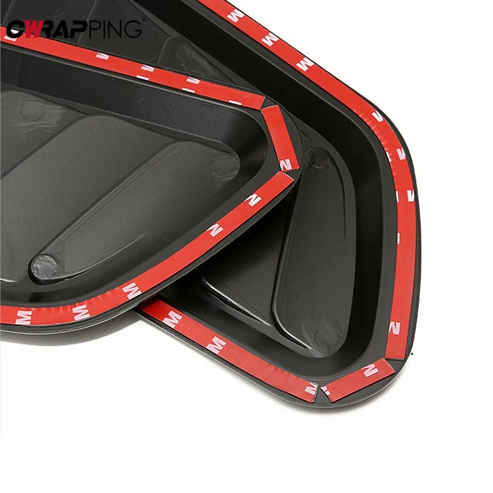 2PCS Car Tuning Hood Universal Carbon Fiber Air Flow Intake Decoration Hood Scoop Bonnet Vent Cover Stickers for Car Accessories